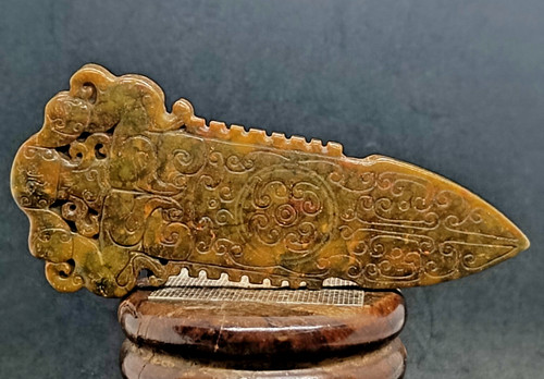 Jade nephrit geschnitzter - jade,