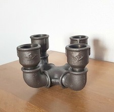 Steampunk Rohr Kerzenständer