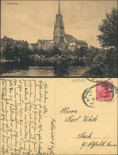 Ansichtskarte rathenow - ansichtskarte,