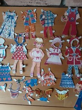 Anziehpuppe Mädchen Papier Vintage