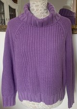 Grobstrickpullover+Schalkragen von Monari, Gr. XS/S 34-36, flieder-lila