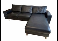 Originales Echtleder Sofa der