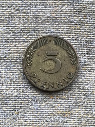 Pfennig münze von - 5, f