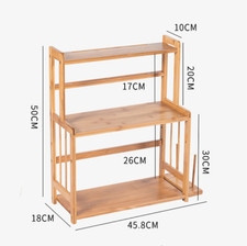 3 Ebenen Regal Holzregal