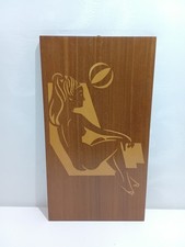 DDR Holzbild Akt Frau Modell