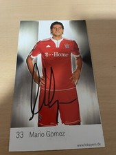 Mario Gomez FC Bayern München Autogrammkarte original Unterschrift
