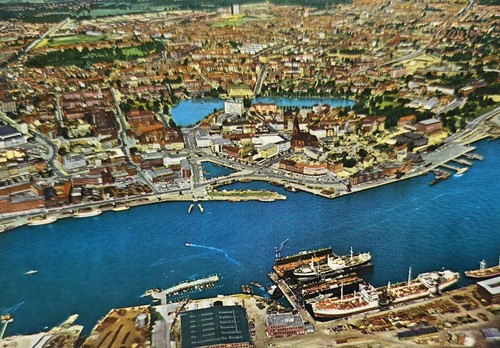 Kiel luftaufnahme 1965 - luftaufnahme, alte