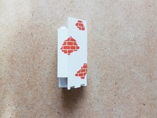 Lego System , Piraten , Zubehör , Burgmauer , Ecke ,Cremeweiß Mit Maueraufdruck.