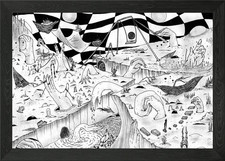 Genesis gerahmtes wandbild - gerahmtes,