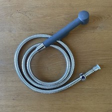 WC/ Bidet Handbrause mit Knopf - Grau (Camper-Ausbau)