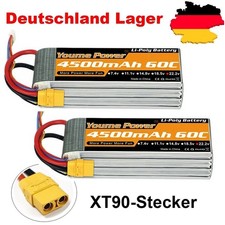 2x Youme 6S 4500mAh Lipo Akku