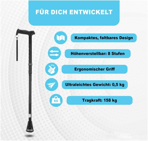 Rehand spazierstock aluminium - spazierstock,