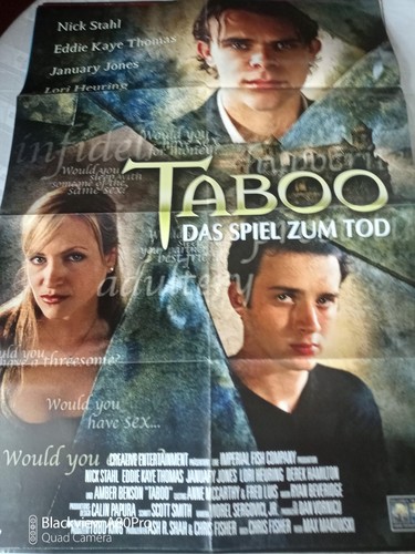 Videofilmplakat taboo das - videofilmplakat,