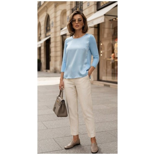 Women cos shirt blue - cotton, s