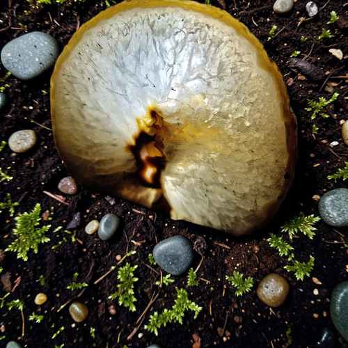 Achat-Geode-Teelichthalter