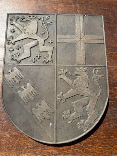 Alte bronze platte wappen - alte,