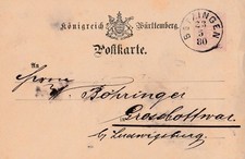 Postkarte von Betzingen nach