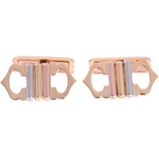 Cartier Vintage Tricolor Manschettenknöpfe in 750er  Gelb-, Weiß- & Roségold