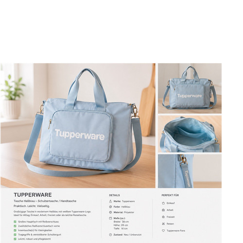 Tupperware schultertasche - tupperware,