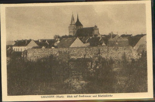 Gransee stadtmauer kirche - gransee,