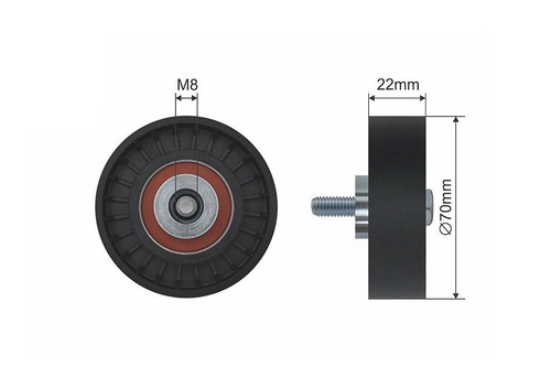 Rolle spannrolle keilriemen - rolle,