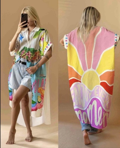 Damen sommer ibiza bedrucktes - damen,
