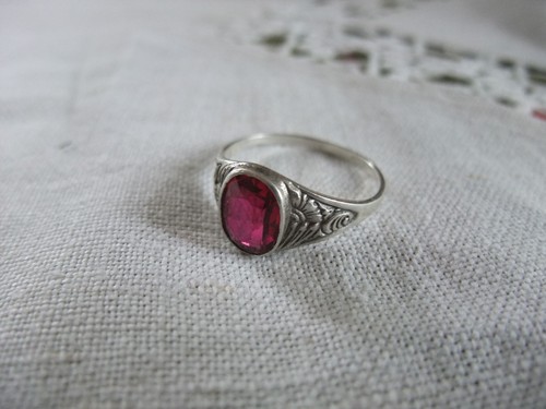 Silberring mit rubin 19 - silberring,