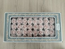 Mini Seifenrosen mit Duft, 50 Stück, 3cm, Hellrosa, Dekorative Schaumrosen