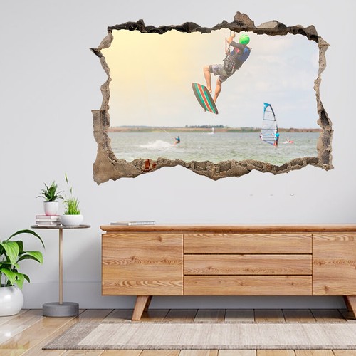Wandaufkleber drachensurfen - wandaufkleber,
