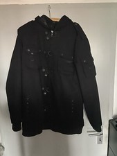 gothic jacke herren Schwarz Wie Neu Gothicana Aderlass Lip Service Metal Punk Da