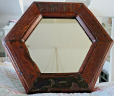 Nostalgie Spiegel Wandspiegel Massiv Hartholz 25x28x2cm Shabby Vintage NEU Nr.5