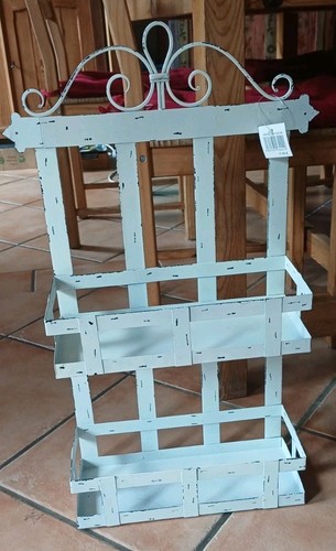 Wandregal eisen weiss shabby - wandregal,
