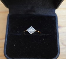 Antiker 18ct Gold Diamantring