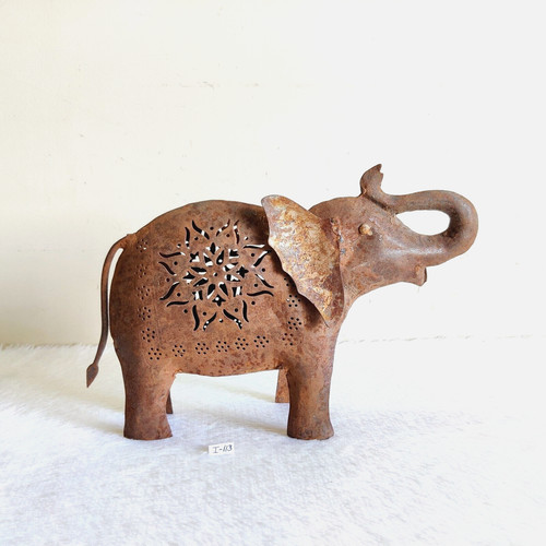 Vintage elefant form statue - vintage,