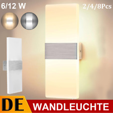 MODERN LED WANDLEUCHTE WANDLAMPE FLUR STRAHLER UP DOWN INNEN 6/12W LEUCHTE 1-8er