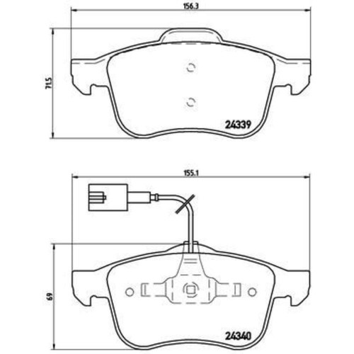 Brembo bremsbelagsatz - brembo,