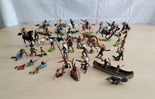 WILD WEST  Grosses Konvolut Indianer, Cowboys und Mexikaner   Merten 54- 60 mm