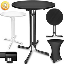 tillvex® Stehtisch klappbar Bistrotisch rund Partytisch Gartentisch Bar Tisch