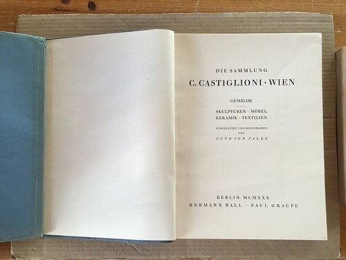 Die sammlung castiglioni - c.,