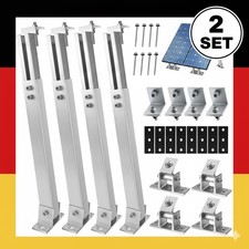 Aufständerung Solarmodul Halter Wand Dach Boden Balkonkraftwerk PV 2 Paneele