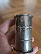 Kaffeelot, Kaffeemaß, Messbecher, Blechdose, Schütz Kaffee Bremerhaven Antik alt