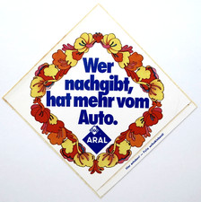 Werbe aufkleber aral wer - bv,