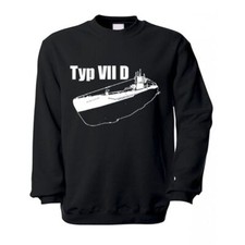 U-Boot Typ VII D 7 D Marine Marine Untersee Boot Bauserie Pullover #17016