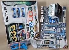 Bundle Mainboard Gigabyte 870A-UD3 + CPU AMD Phenom II X2 555  + 8 GB RAM