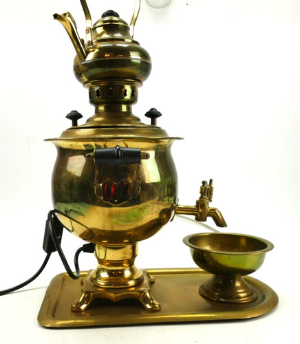 Samowar elektrisch messing - samowar,