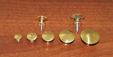 Möbelknopf, Oberfläche Messing roh,  Durchmesser von 10 bis 30 mm