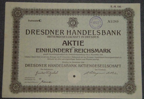 Dresdner handelsbank - 50,