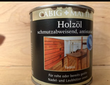 28€/L Gäbig+ Mätteli Holzöl 375ml Schutzöl Pflanzenöl Laubhölzer Öl (10)