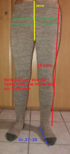 handgestrickt Damen Strümpfe selbstgestrickt Strumpfhosen Wollstrumpfhose 4_2-6F