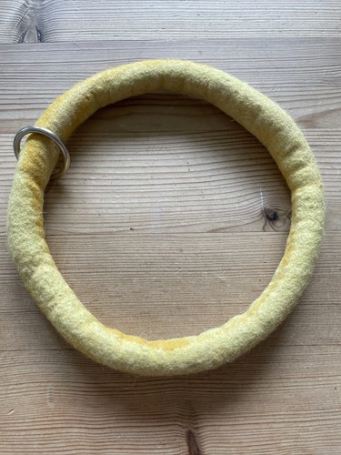 Hundehalsband filz gelb ca - hundehalsband,,